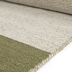 Wollteppich - Chaves (grün/beige)