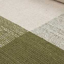 Wollteppich - Chaves (grün/beige)