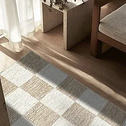 Wollteppich - Dundee (beige/weiß)