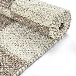 Wollteppich - Dundee (beige/weiß)