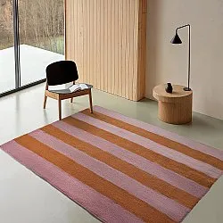 Wollteppich - Garine (orange/rosa)