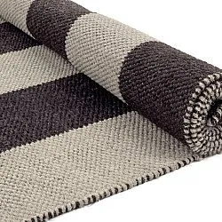 Wollteppich - Garine (schwarz/beige)