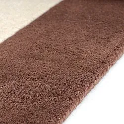 Wollteppich - Gaya Hand Tufted Wool Premium (creme/braun)