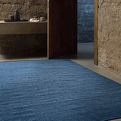 Wollteppich - Hamilton (marineblau)