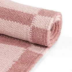 Wollteppich - Lausanne Flatweave Tufted Premium (rosa)