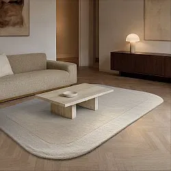 Wollteppich - Puri Hand Tufted Wool Premium (cremefarben/weiß)