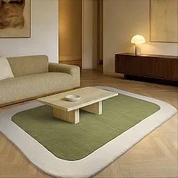 Wollteppich - Puri Hand Tufted Wool Premium (grün/creme)