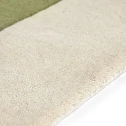 Wollteppich - Puri Hand Tufted Wool Premium (grün/creme)