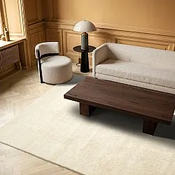 Wollteppich - Rozel Handloom Wool Premium (creme)