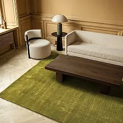 Wollteppich - Rozel Handloom Wool Premium (moosgrün)