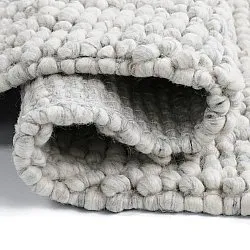 Wollteppich - Sala Irregular Wool Bubble (hellgrau meliert)