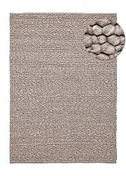 Wollteppich - Sala Irregular Wool Bubble (taupe/weiß-melange)