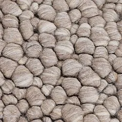 Wollteppich - Sala Irregular Wool Bubble (taupe/weiß-melange)