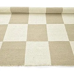 Wollteppich - Scacco (weiß/beige)