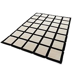 Wollteppich - Syl Hand Tufted Wool Premium (schwarz/weiß)