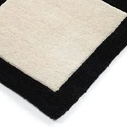 Wollteppich - Syl Hand Tufted Wool Premium (schwarz/weiß)