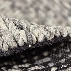 Wollteppich - Talvia Braided Wool (dunkelgrau)