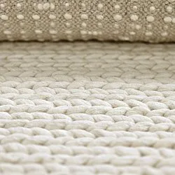 Wollteppich - Talvia Braided Wool (cremefarben)