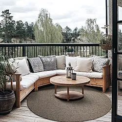 Rund Teppich - Indoor/Outdoor Bennett (beige)