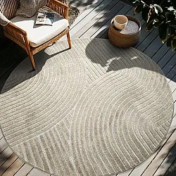 Rund Teppich - Indoor/Outdoor Devon (beige)