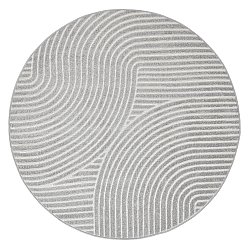 Rund Teppich - Indoor/Outdoor Devon (grau)