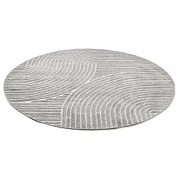 Rund Teppich - Indoor/Outdoor Devon (grau)