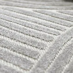 Rund Teppich - Indoor/Outdoor Devon (grau)