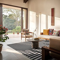 Teppich für innen und außen - Roscoe (schwarz)