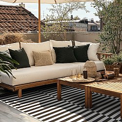 Teppich für innen und außen - Roscoe (schwarz)