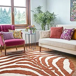 Rund Teppich - Indoor/Outdoor Winona (orange)