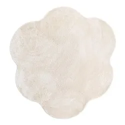 Runder Wellen-Teppich - Aranga Super Soft Fur (beige)