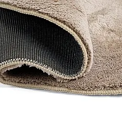 Runder Wellen-Teppich - Aranga Super Soft Fur (braun)