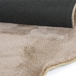 Runder Wellen-Teppich - Aranga Super Soft Fur (braun)
