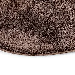 Runder Wellen-Teppich - Aranga Super Soft Fur (dunkelbraun)