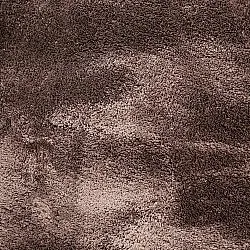 Runder Wellen-Teppich - Aranga Super Soft Fur (dunkelbraun)