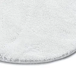 Runder Wellen-Teppich - Aranga Super Soft Fur (weiß)