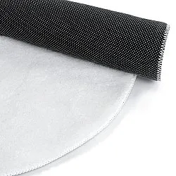 Runder Wellen-Teppich - Aranga Super Soft Fur (weiß)