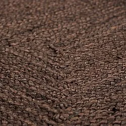 Juteteppich mit Wellenform - San Francisco (braun)