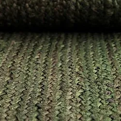 Juteteppich mit Wellenform - San Francisco (militärgrün)