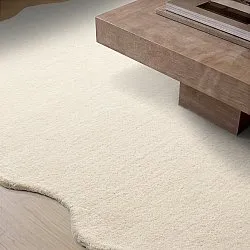 Gewellter Wollteppich - Diu Hand Tufted Wool Premium (creme)