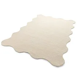 Gewellter Wollteppich - Diu Hand Tufted Wool Premium (creme)