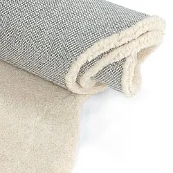 Gewellter Wollteppich - Diu Hand Tufted Wool Premium (creme)