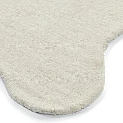 Gewellter Wollteppich - Diu Hand Tufted Wool Premium (weiß)