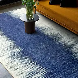 Wilton-Teppich - Cara (weiß/dunkelblau)