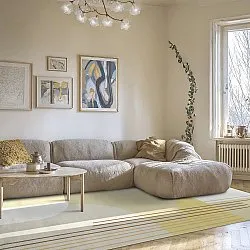 Wilton-Teppich - Delft (beige/mehrfarbig)