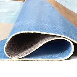 Wilton-Teppich - Leiden (blau/braun)