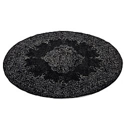 Rund Teppich - Peking (schwarz)