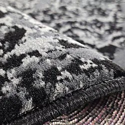 Rund Teppich - Peking (schwarz)