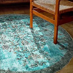 Rund Teppich - Rosalie (blau)