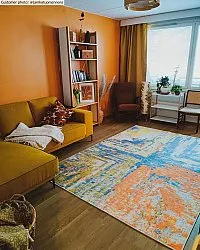 Wilton-Teppich - Tizzano (orange/bunt)